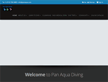 Tablet Screenshot of panaquadiving.com